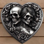 Personalized Gifts For Couple Wooden Sign Skull Couple 746302 - DiyGiftly