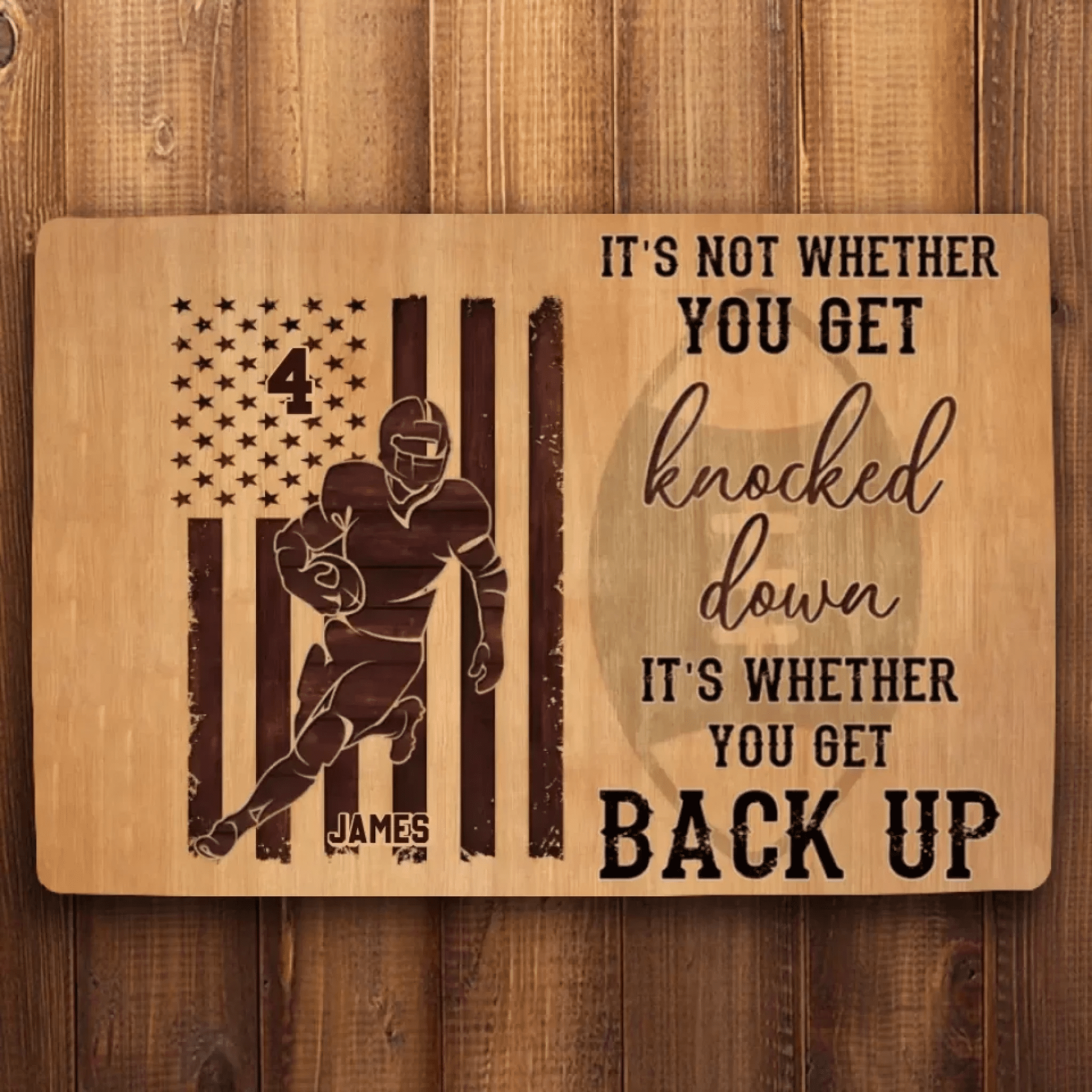 Personalized Gifts For Football Players Mat Print Wall Art 709361 - D - DiyGiftly