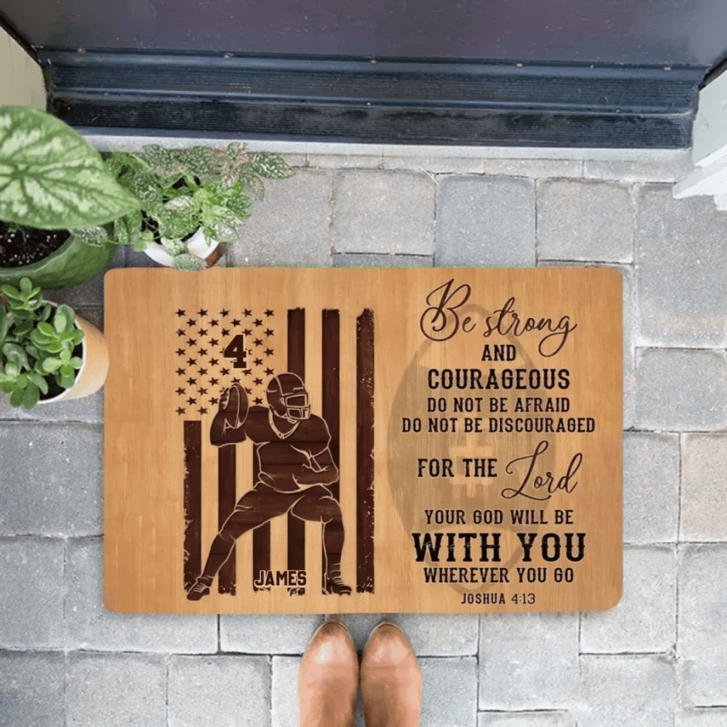 Personalized Gifts For Football Players Mat Print Wall Art 709361 - D - DiyGiftly