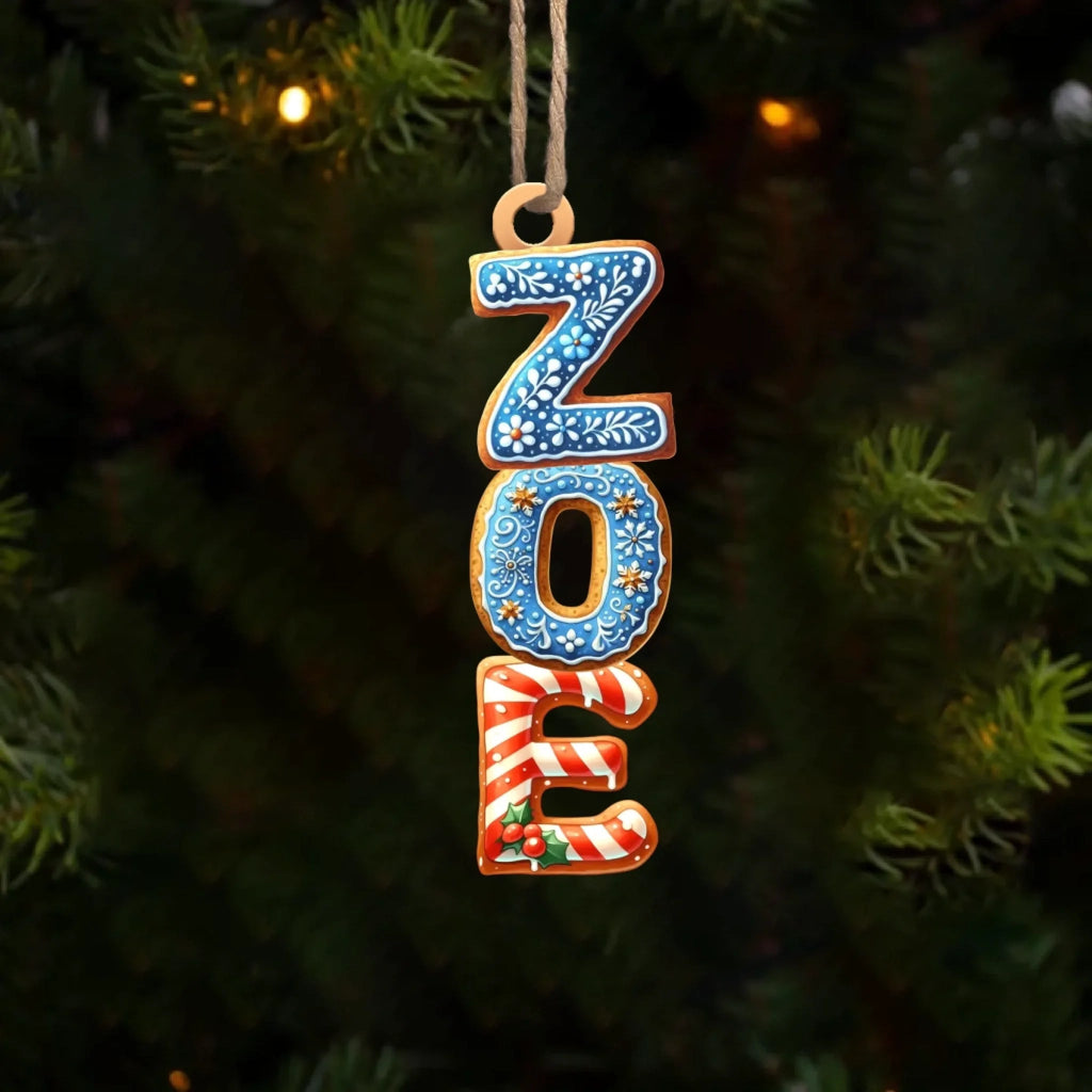 wood wooden ornament personalized design gift for daughter