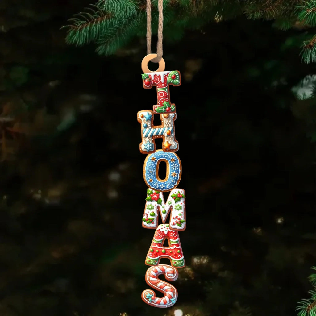 wood personalized design wooden ornament gift for daughter