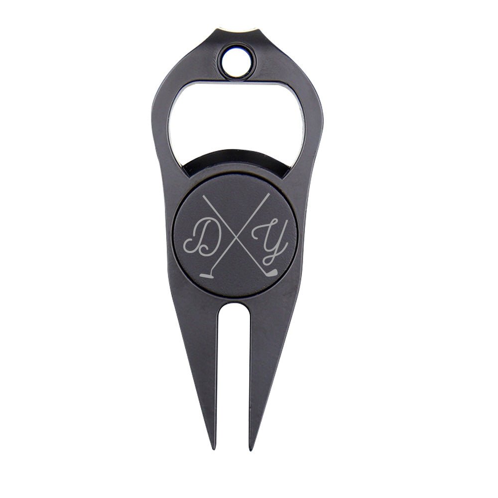 Personalized Golf Fork Ball Marker Bottle Opener Multipurpose Gifts for Golf Lover - DiyGiftly