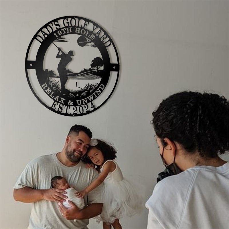 Personalized Golf Metal Signs – Custom Sports Wall Plaque for Golf Lovers, Game Room, Man Cave, or Golf Club Decor 00472576 - DiyGiftly