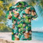 Personalized Graduation Cap Face Photo Hawaiian Shirt with Name and Year Graduation Party Summer Vacation Beach Party Gift for Man 08940288 - DiyGiftly