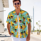 Personalized Graduation Cap Face Photo Hawaiian Shirt with Name and Year Graduation Party Summer Vacation Beach Party Gift for Man 08940288 - DiyGiftly