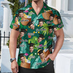 Personalized Graduation Cap Face Photo Hawaiian Shirt with Name and Year Graduation Party Summer Vacation Beach Party Gift for Man 08940288 - DiyGiftly