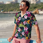 Personalized Graduation Cap Face Photo Hawaiian Shirt with Name and Year Graduation Party Summer Vacation Beach Party Gift for Man 08940288 - DiyGiftly