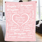 Personalized Grandkids Name Blanket Gifts for Grandparent 732608 - DiyGiftly