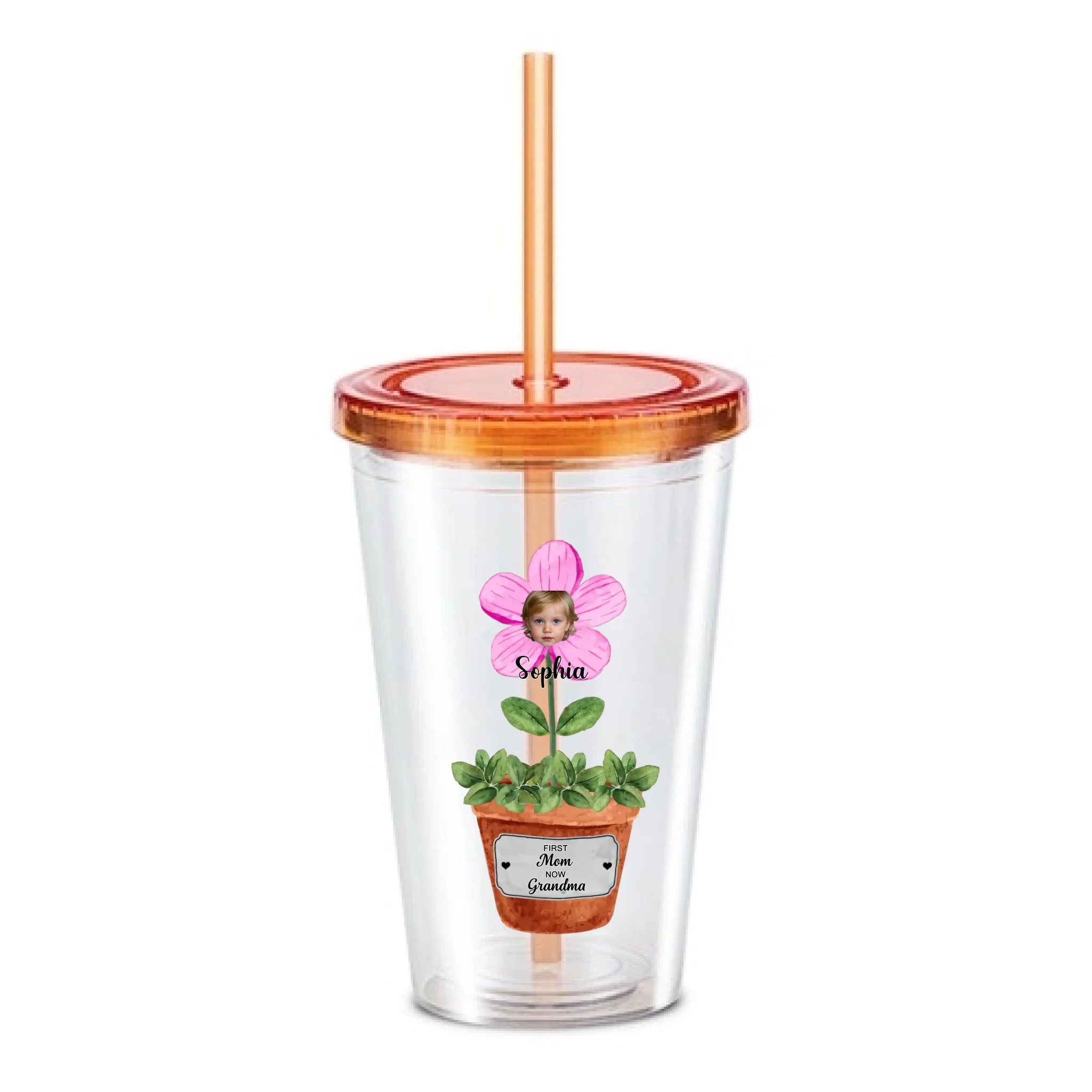 Personalized Grandma Garden Acrylic Insulated Tumbler – Custom Name Flower Cup with Grandkids Names – Gift for Grandma, Nana, Mimi – Mother's Day, Birthday, Family Gift Idea 1032741 - DiyGiftly