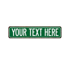 Personalized Green Street Sign, Custom Your Name Road Street Way Lane Decor 51853824 - DiyGiftly
