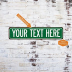 Personalized Green Street Sign, Custom Your Name Road Street Way Lane Decor 51853824 - DiyGiftly