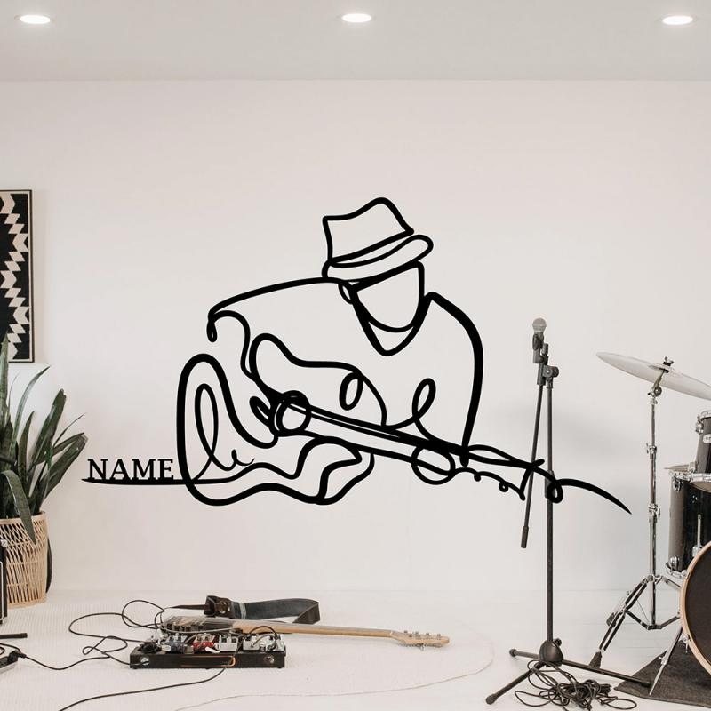 Personalized Guitar Metal Sign – Custom Music Wall Art, Electric Guitar Signs, Rock Band Decor, Man Cave & Studio Wall Decoration, Unique Gifts for Musicians 57620736 - DiyGiftly