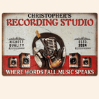 Personalized Guitar Where Words Customized Classic Metal Signs 746786 - 746788 - DiyGiftly