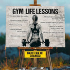 Personalized Gym Life Lessons Poster - Gift For Gym Lovers 745244 - 745723 - DiyGiftly