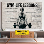 Personalized Gym Life Lessons Poster - Gift For Gym Lovers 745244 - 745723 - DiyGiftly