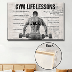 Personalized Gym Life Lessons Poster - Gift For Gym Lovers 748422 - 748425 - DiyGiftly
