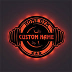 Personalized Gym Metal Sign with Background Extension – Custom Fitness Wall Decor, Unique Gift for Gym Lovers and Athletes 02751744 - DiyGiftly
