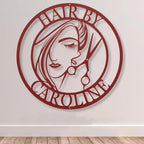 Personalized Hair Salon Metal Sign – Custom Barber Shop & Hairdresser Wall Art, Beauty Studio Name Plaque, Hair Stylist Gift, Salon Decor 811456 - DiyGiftly
