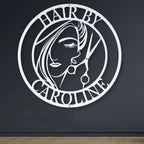 Personalized Hair Salon Metal Sign – Custom Barber Shop & Hairdresser Wall Art, Beauty Studio Name Plaque, Hair Stylist Gift, Salon Decor 811456 - DiyGiftly
