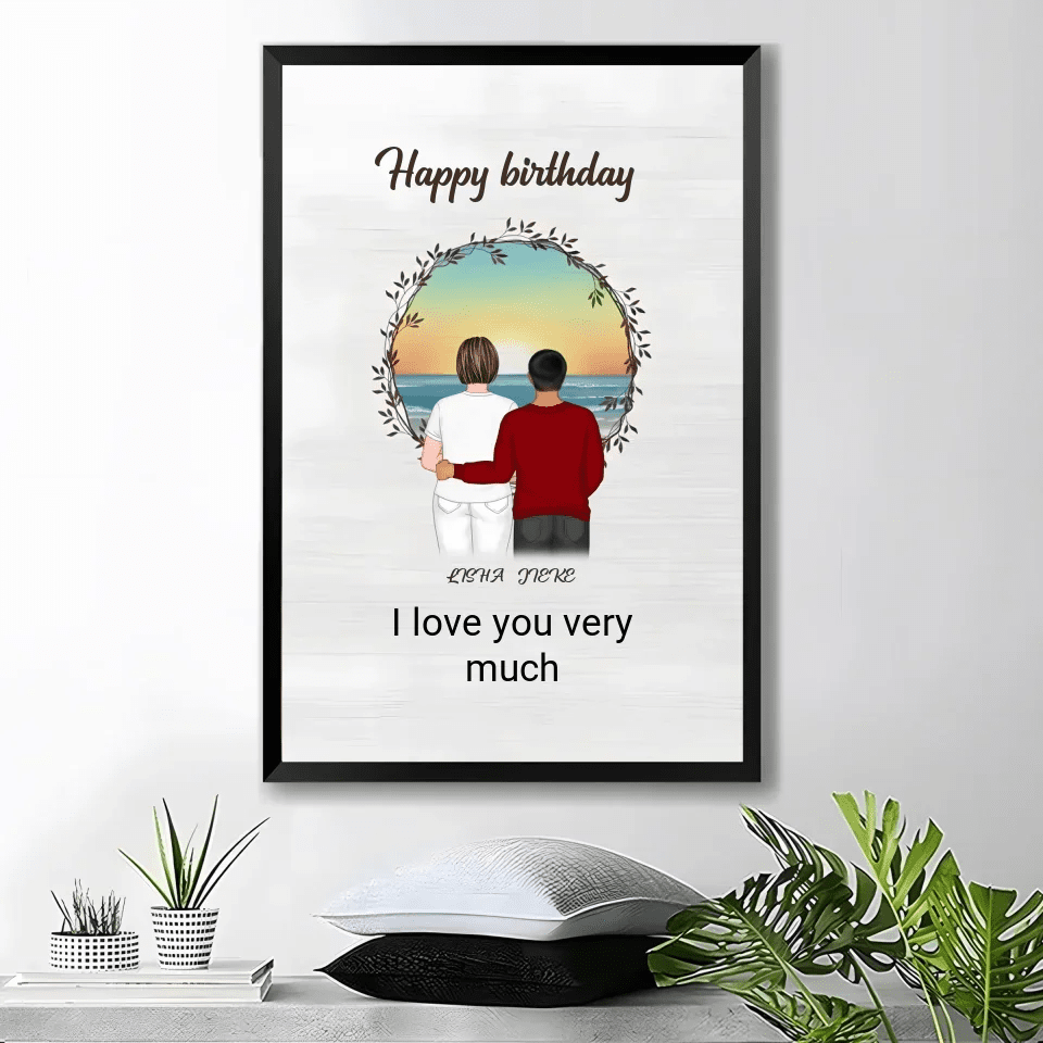 Personalized Happy Birthday Mom Canvas 724719 - 725117 - DiyGiftly