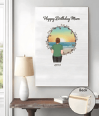 Personalized Happy Birthday Mom Canvas 724719 - 725117 - DiyGiftly