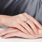gifts for wife Heartfelt Surprise - Heartfelt Gift - Heart Birthstone Promise Ring Silver Ring Valentines Gift - gifts for wi