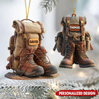 Personalized Hiking Acrylic Ornament - 2D Flat Design for Hiking Lovers, Perfect Christmas Ornament for Adventurers and Outdoor Enthusiasts 88050688 - DiyGiftly