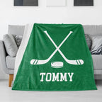 Personalized Hockey Blanket 748420 - DiyGiftly