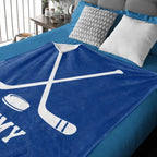 Personalized Hockey Blanket 748420 - DiyGiftly