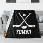 Personalized Hockey Blanket Gift 748439 - DiyGiftly