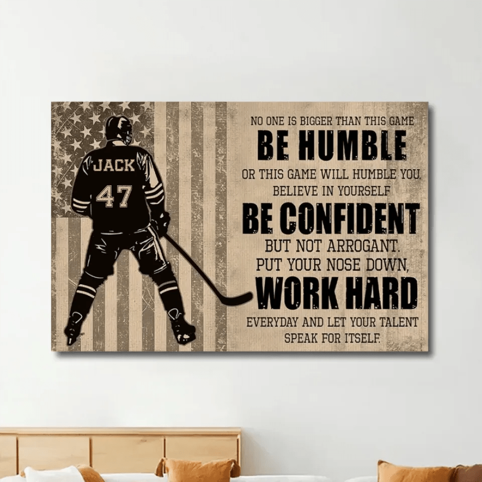 Personalized Hockey Life Lessons Poster - Gift For Hockey Lovers 748360 - 748361 - DiyGiftly