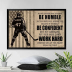 Personalized Hockey Life Lessons Poster - Gift For Hockey Lovers 748360 - 748361 - DiyGiftly