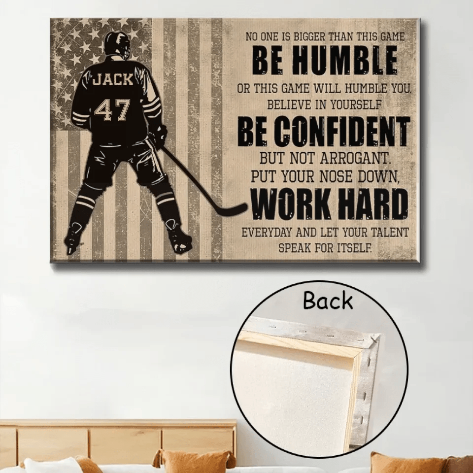 Personalized Hockey Life Lessons Poster - Gift For Hockey Lovers 748360 - 748361 - DiyGiftly