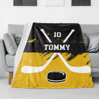 Personalized Hockey Player Blanket 748571 - DiyGiftly