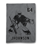 Personalized Hockey Player Soft Comfort Blanket 747830 - DiyGiftly