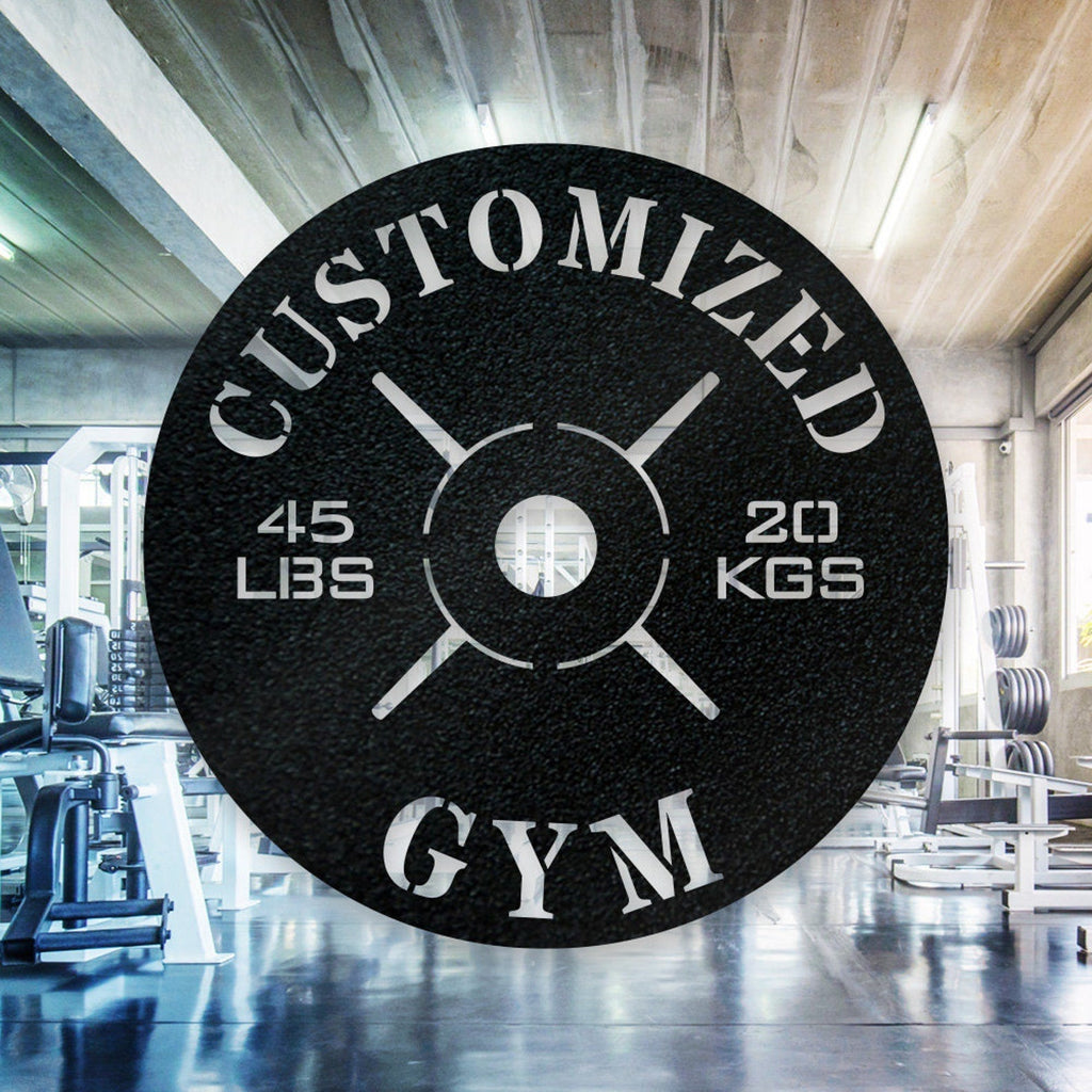 Personalized Home Gym Weight Plate Metal Sign – Custom Fitness Wall Decor, Motivational Gym Sign, Gift for Bodybuilders, Weightlifting Enthusiasts, or Home Workout Room 88701952 - DiyGiftly