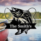 Personalized Home Metal Fishing Sign – Custom Cabin, Lake House, or Outdoor Wall Plaque, Gift for Anglers & Fishing Enthusiasts 2052864 - DiyGiftly