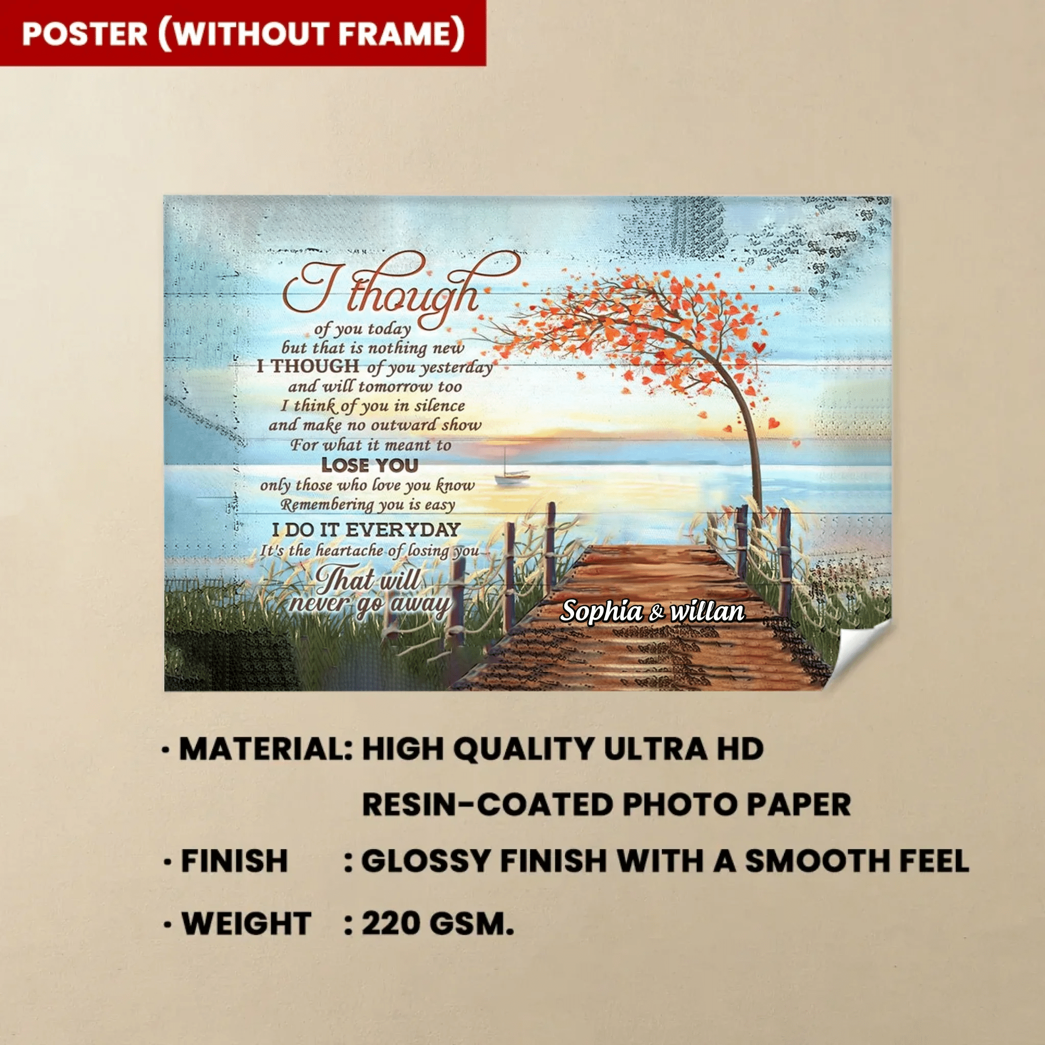 wooden canvas personalized photo photo tribute poster and canvas