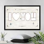 Personalized I Love You Photo Collage Canvas, Custom Anniversary Picture Collage, Wedding Gift 745967 - 745997 - DiyGiftly