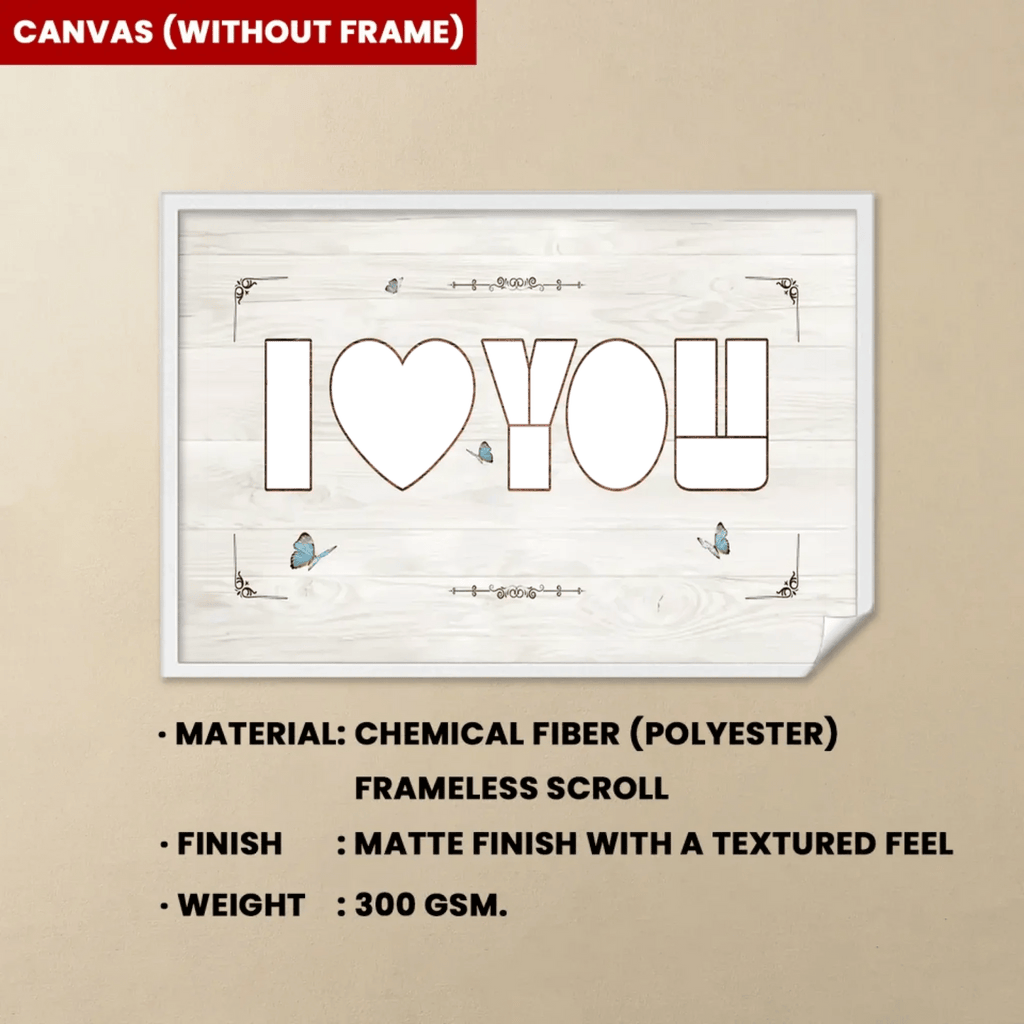 Personalized I Love You Photo Collage Canvas, Custom Anniversary Picture Collage, Wedding Gift 745967 - 745997 - DiyGiftly