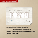 Personalized I Love You Photo Collage Canvas, Custom Anniversary Picture Collage, Wedding Gift 745967 - 745997 - DiyGiftly