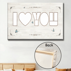 Personalized I Love You Photo Collage Canvas, Custom Anniversary Picture Collage, Wedding Gift 745967 - 745997 - DiyGiftly