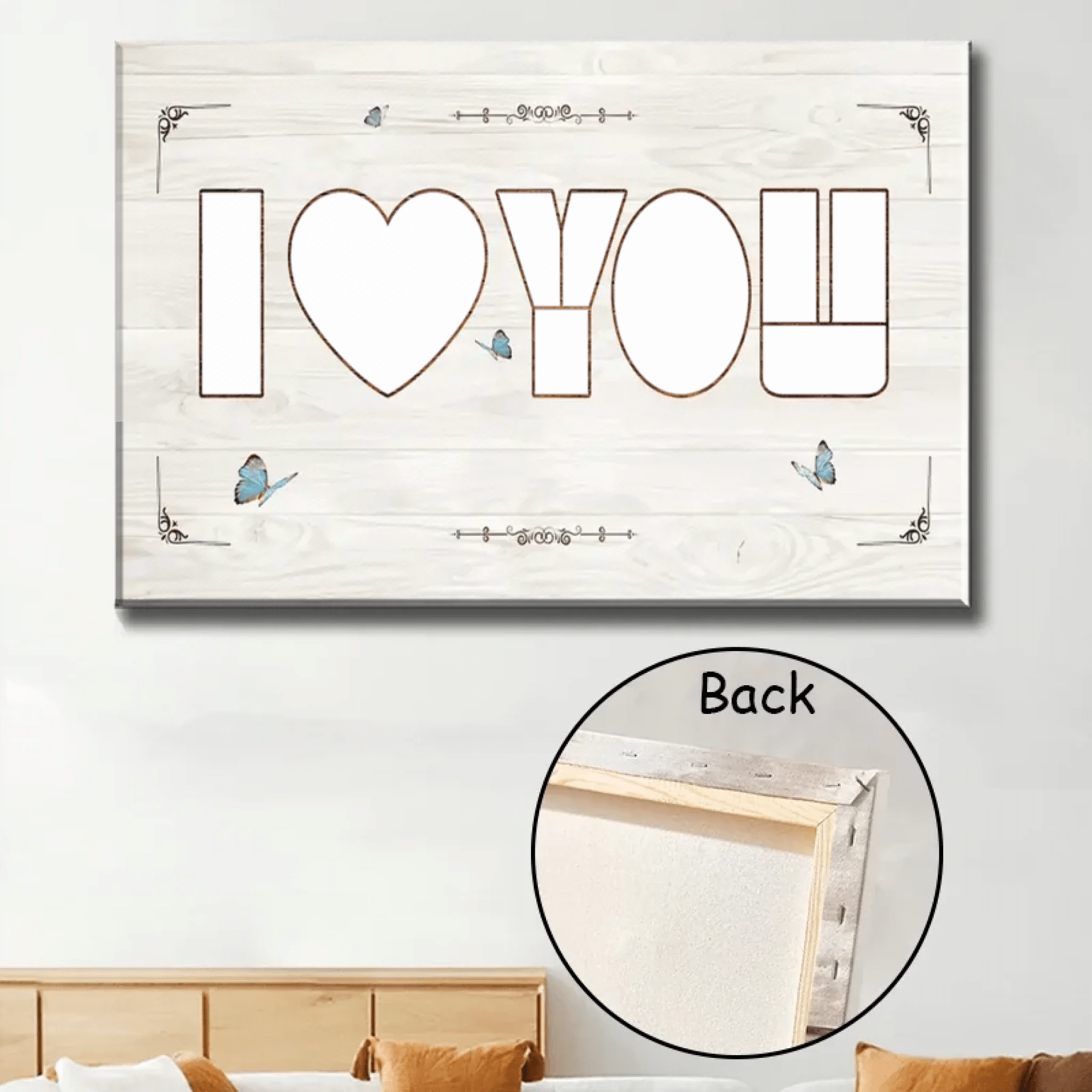 Personalized I Love You Photo Collage Canvas, Custom Anniversary Picture Collage, Wedding Gift 745967 - 745997 - DiyGiftly