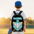 Personalized Ice Cream Dripping Baseball Backpack Lunch Bag Pencil Case Set with Name and Number Back to School Birthday Gift for Boys Girls 99439872 - DiyGiftly