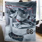 Personalized Ice Hockey Blanket Gift 748328 - DiyGiftly