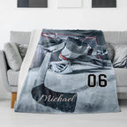 Personalized Ice Hockey Blanket Gift 748328 - DiyGiftly