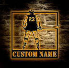 Personalized Ice Hockey Wall Art Decor – Custom Name & Number Metal Sign, Teen Boys Bedroom, Man Cave & Sports Room Wall Hanging, Hockey Player Gift, Team Coach Present, Hockey Fan Room Decoration 58415872 - DiyGiftly