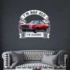Personalized "I'm Not Old, I'm Classic" Car Photo Metal Sign – Custom Vintage Vehicle Wall Decor, Unique Gift for Car Lovers, Garage or Man Cave Decoration 56830720 - DiyGiftly