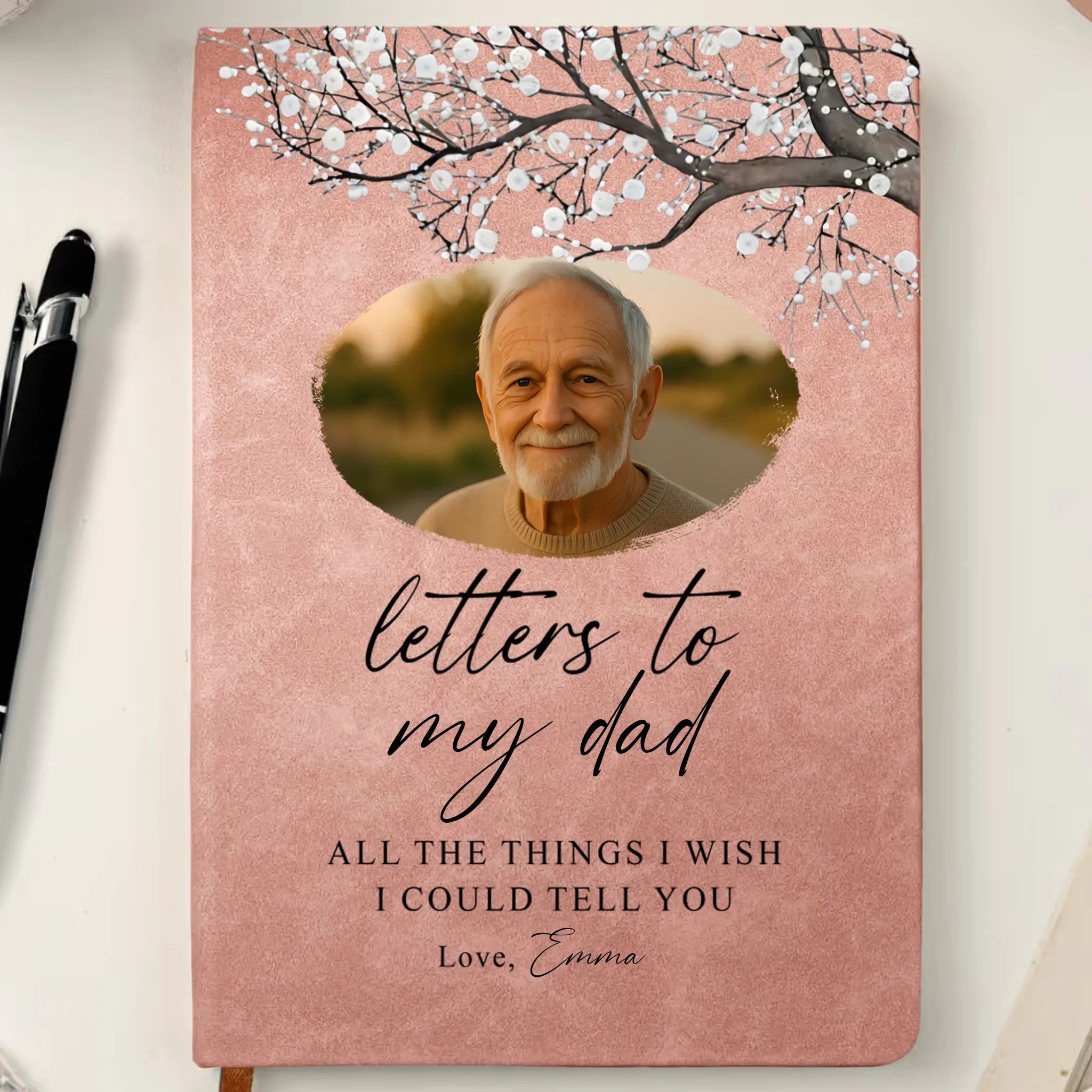 Personalized Leather Photo Journal for Dad – Letters & Memories Keepsake 1074542 - 1074560 - DiyGiftly