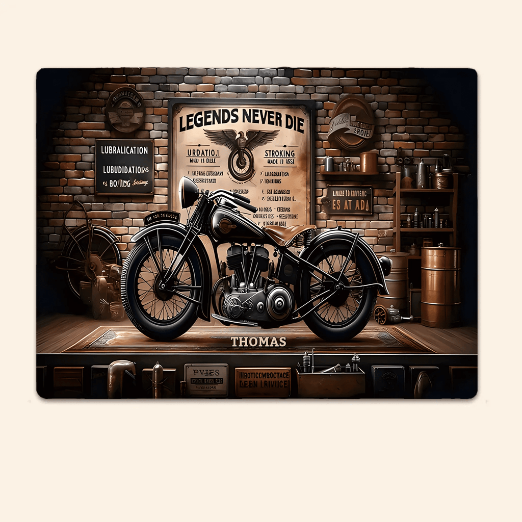 Personalized Legends Never Die Biker Rectangle Metal Sign – Gift For Biker 747898 - 747900 - DiyGiftly